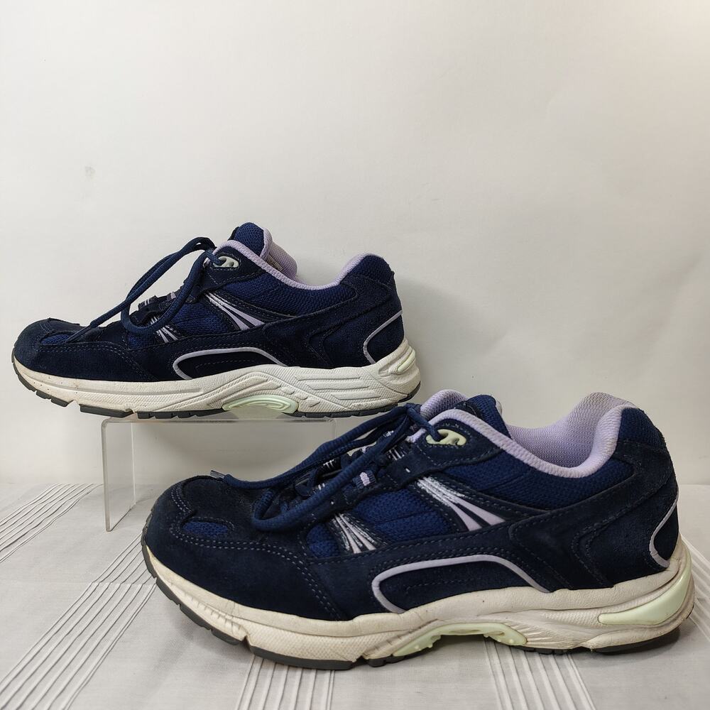 Vionic 23 Walk Athletic Shoes Women's Size 7.5 Navy Blue & Light‎ Purple